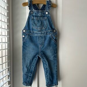 ❤️ Baby Gap Girls Denim Overalls 18-24 Months